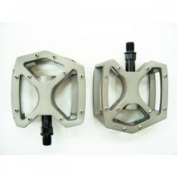 Πετάλια Ποδηλάτου Μεταλλικά Silver- Ρουλεμάν