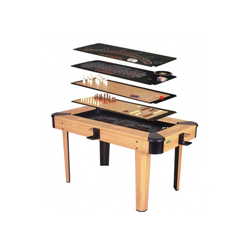 Ξύλινο Games Table Multi (8 in 1)