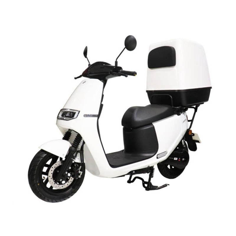 Ηλεκτρικό Scooter Ecooter E2MAX DEL.CBS 4000Watt Λευκά 2πλη Μπατ.L3e-A1/75Km/h 64V/42AH + 64V/28AH