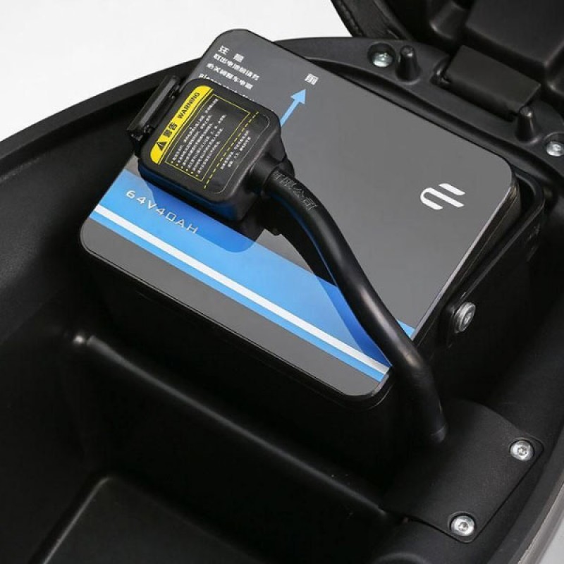 Ηλεκτρικό Scooter Ecooter E2MAX DEL.CBS 4000Watt Λευκά 2πλη Μπατ.L3e-A1/75Km/h 64V/42AH + 64V/28AH