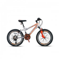 Ποδήλατο Kron Vortex 4.0 MTB 24'' 21sp Matt Grey /Neon Orange